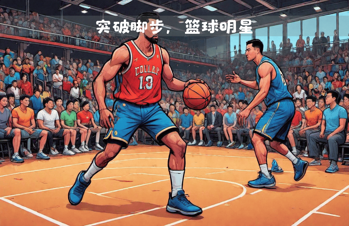 篮球比赛中出现了一场胜利的突破
